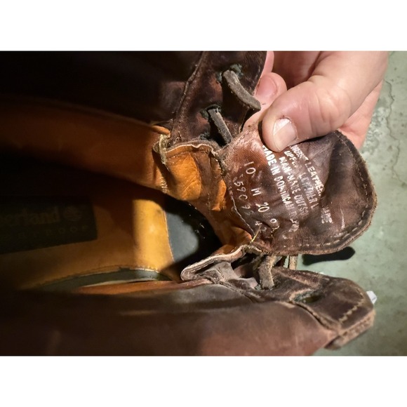 Timberland Gore-Tex Vibram Brown Leather Boots Men's 10.5 D USA - Picture 12 of 12